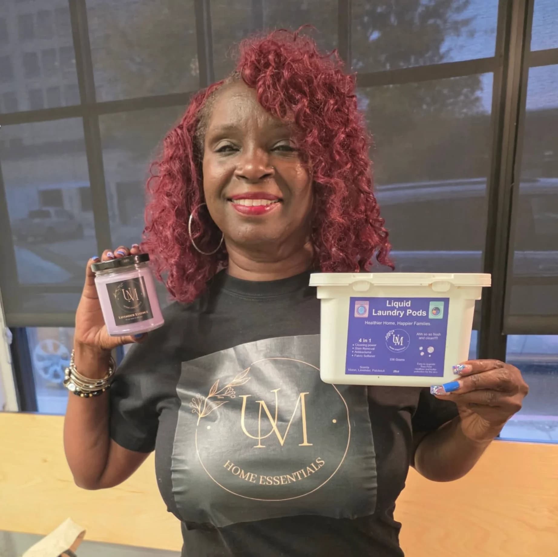 Monique at a community event